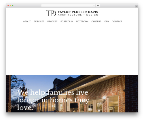 Genesis WordPress theme - tpdarchitect.com