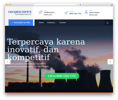 Indutri themer WordPress plugin - neoplas-tenmi.com