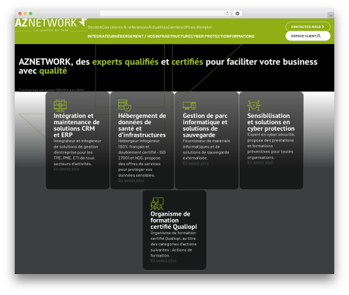 Infocob Web Theme WordPress website theme - aznetwork.eu