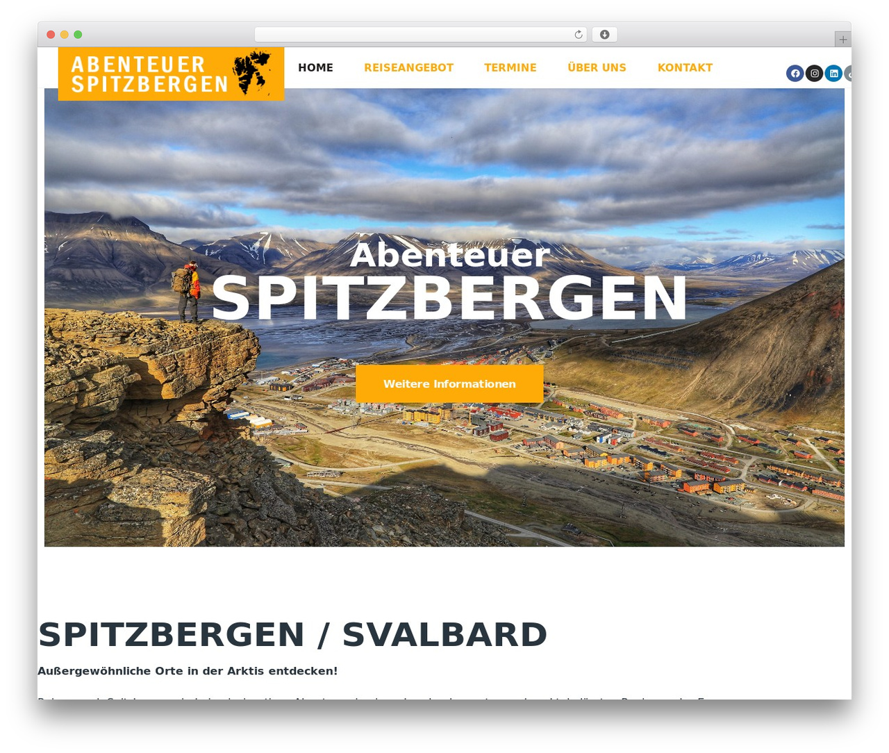 Kava WordPress theme - spitzbergen-entdecken.de