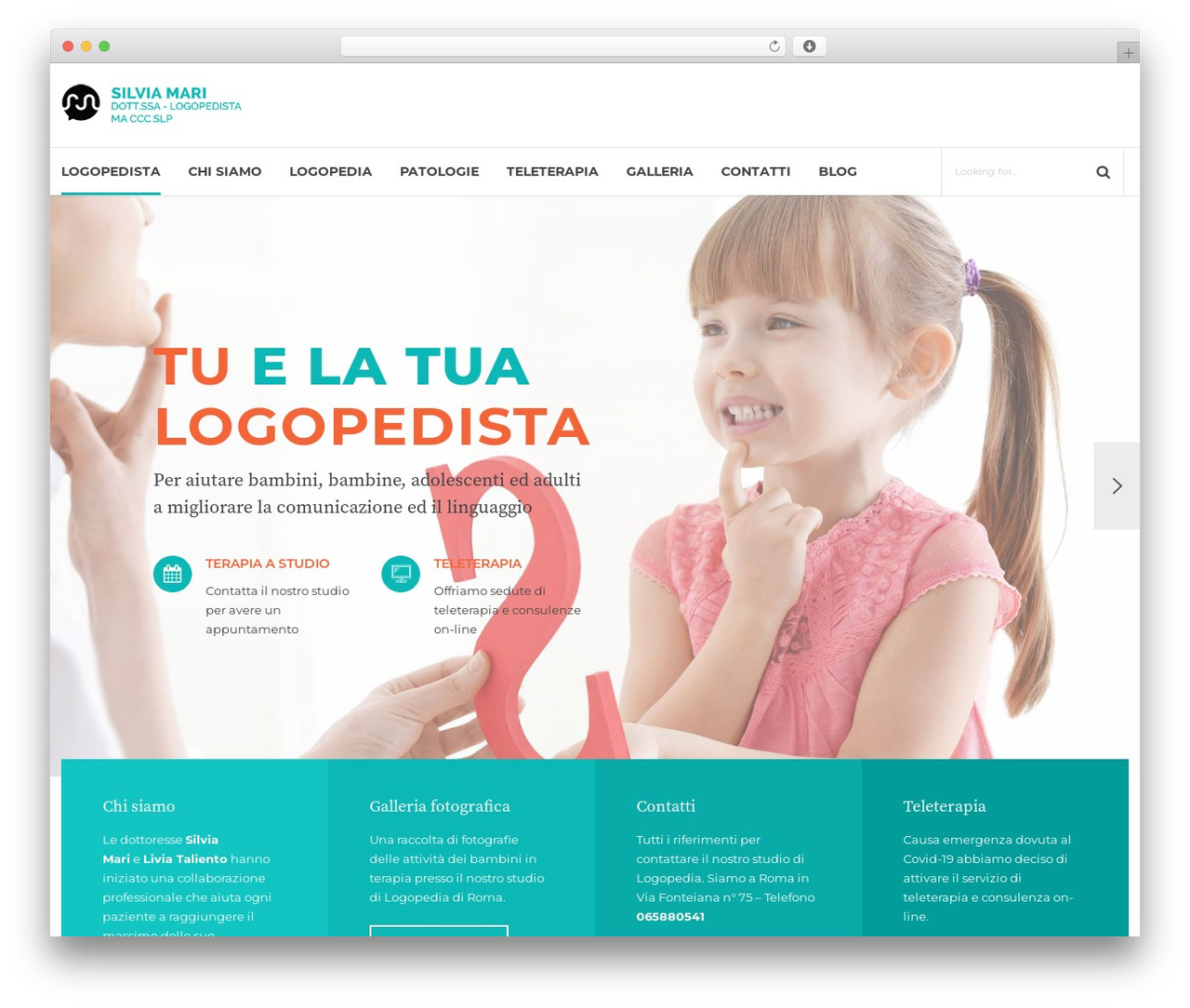Medicare WordPress theme - logopedistabambini.it