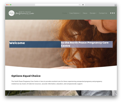 neve WordPress theme - northpeacepregnancycare.ca