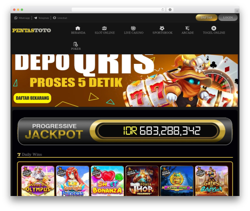 Premium77 WordPress theme - pentastoto.net