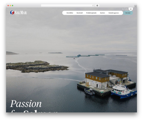 Salmar theme WordPress theme - salmar.no