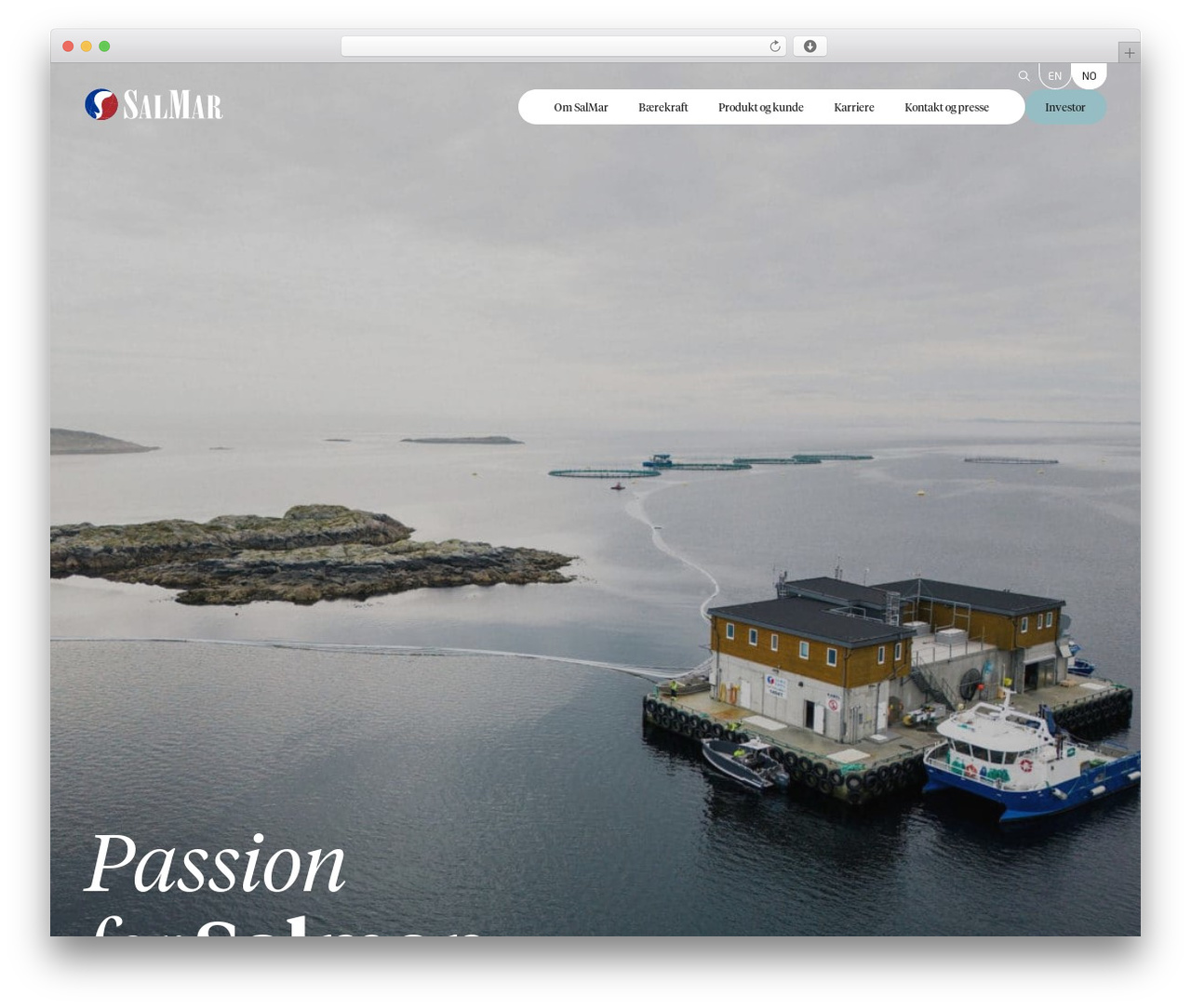 Salmar theme WordPress theme - salmar.no Salmar theme WordPress theme - salmar.no