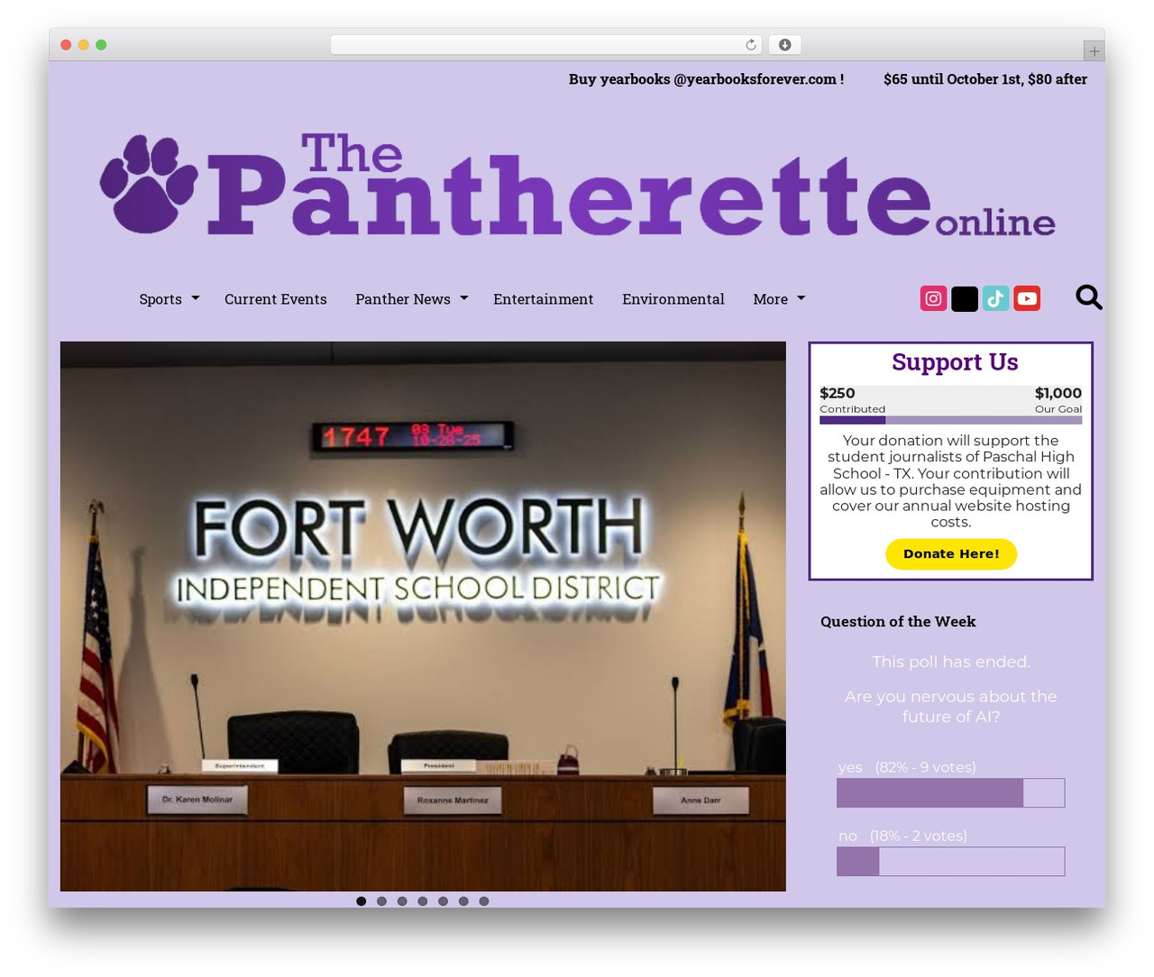 SNO FLEX newspaper WordPress theme - pantherettenews.com