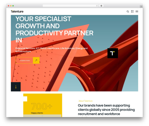 Theme WordPress Industrium - talenture.co.uk