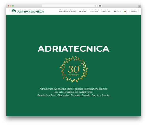Wanium WordPress theme design - adriatecnica.it