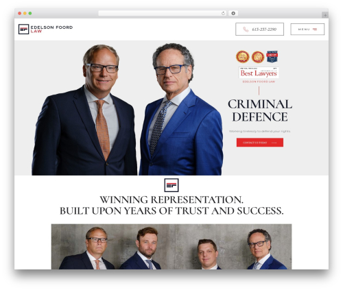 williamson WordPress website theme - edelsonlaw.ca