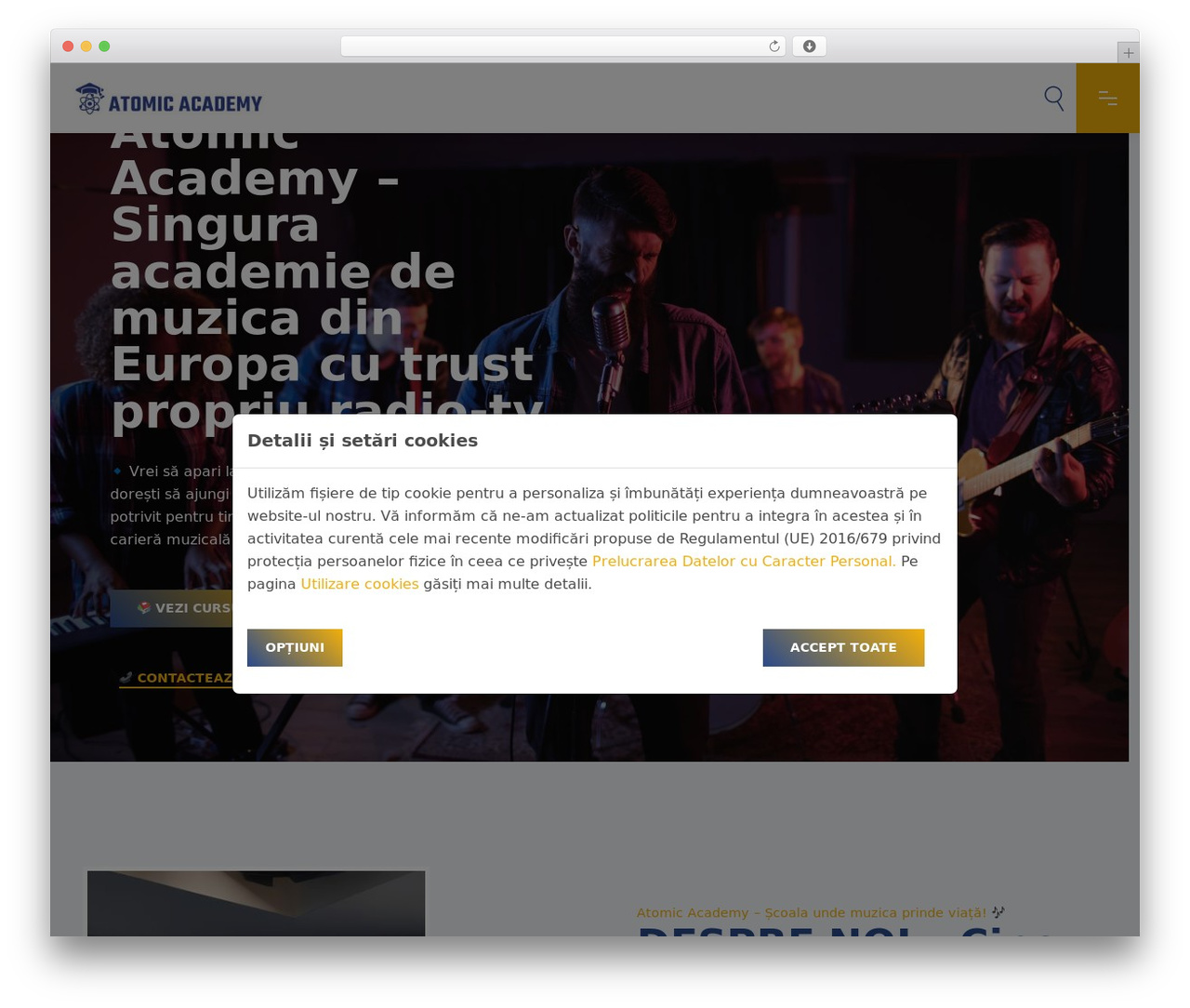WordPress theme Atom Framework Eight - www.atomicacademy.ro