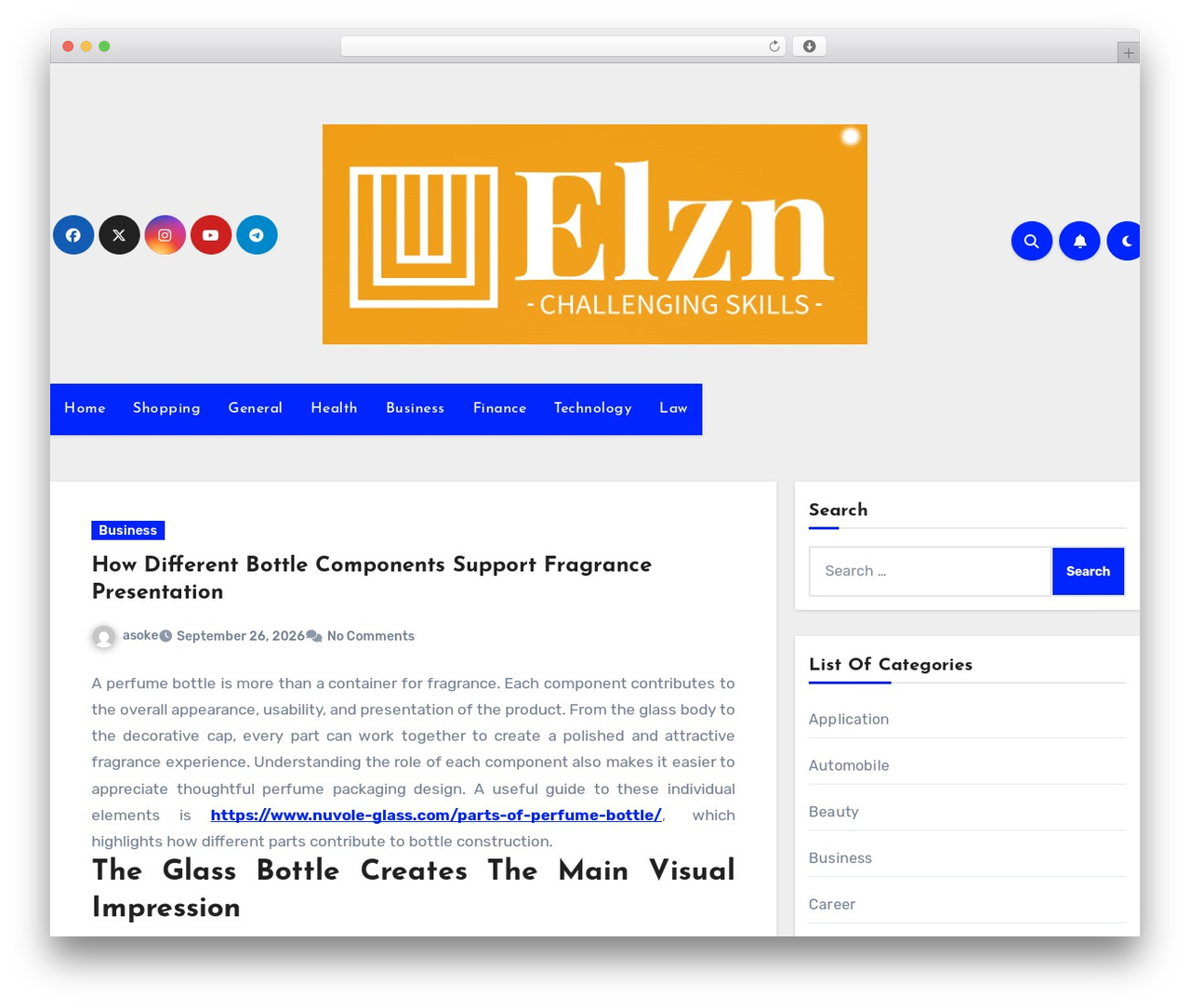 WordPress theme Blogus - elzn.net