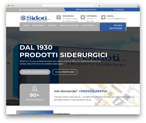 WordPress theme Divi - sidotisrl.com