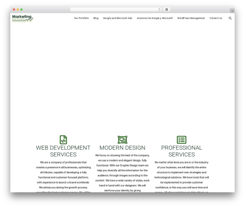 WordPress website theme pinkmart - marketingwebanalytics.com
