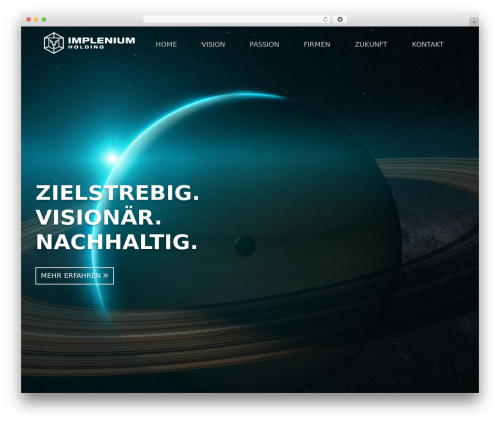 WP theme implenium - implenium-holding.ch