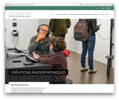 Yvy WordPress theme - ile-inventee.net