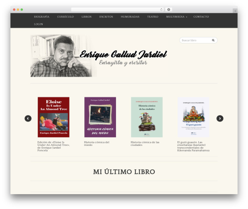Publisher WordPress theme design - enriquegalludjardiel.com