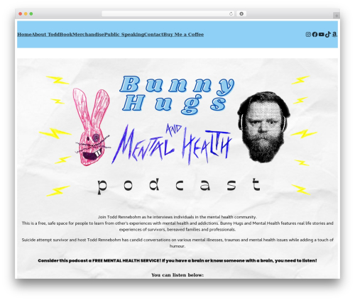 Version 3 theme WordPress - bunnyhugspodcast.com