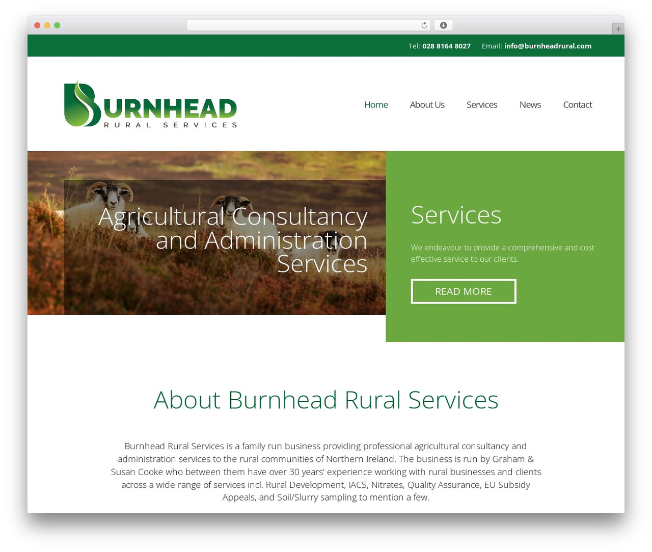 WebsiteNI Theme WordPress theme - burnheadrural.com
