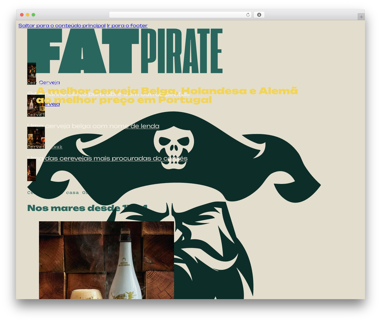 WordPress theme Bricks - thefatpirate.com