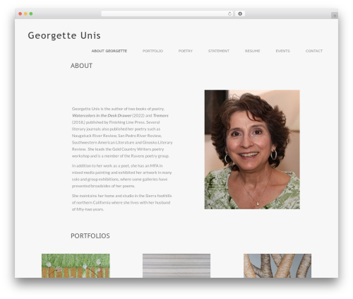 WordPress website theme HyperX - georgetteunis.com