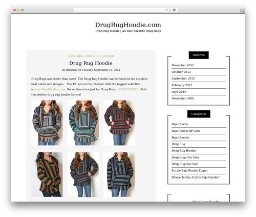 Writee WordPress theme - drugrughoodie.com