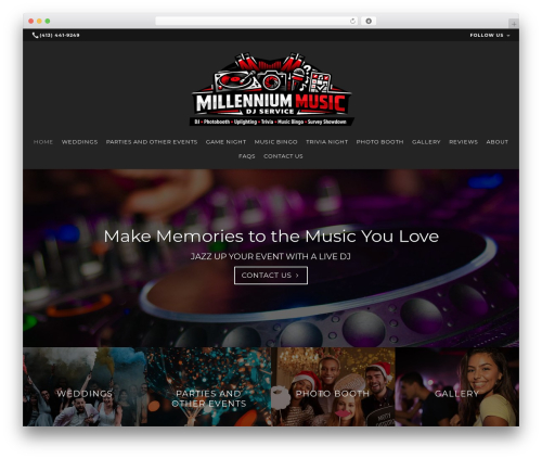 Beacon Theme theme WordPress - millenniummusicdjservice.com