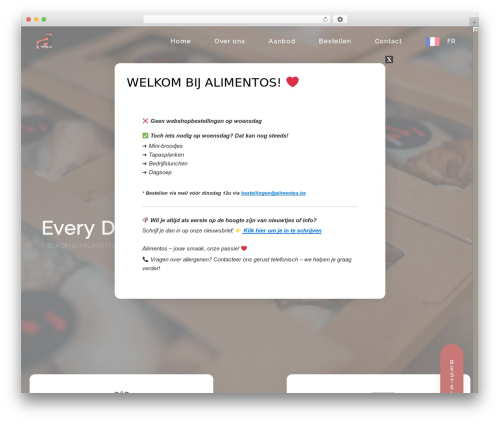Candy WordPress theme - alimentos.be