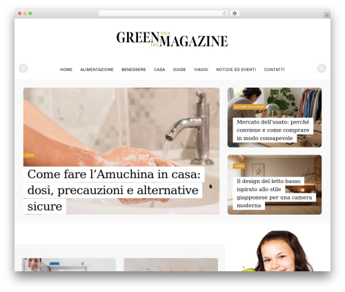 Carrino best WordPress magazine theme - greenmagazine.it
