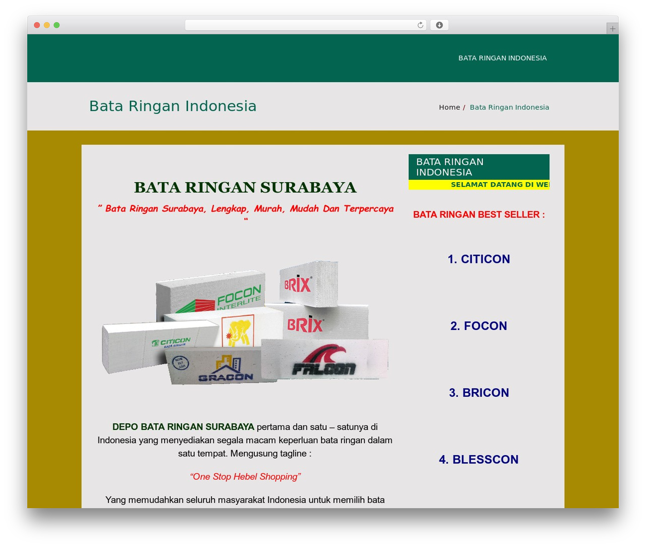 RedPro WordPress theme - depobataringan.com