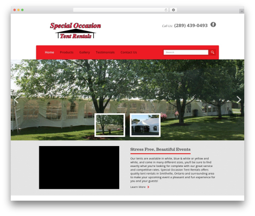 Best WordPress theme Laurel - specialoccasiontentrentals.com