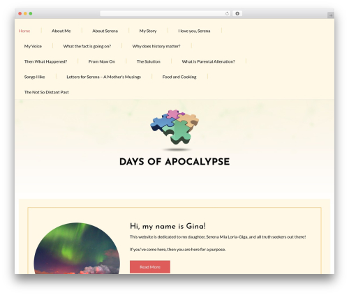 Building Models WordPress theme - daysofapocalypse.com