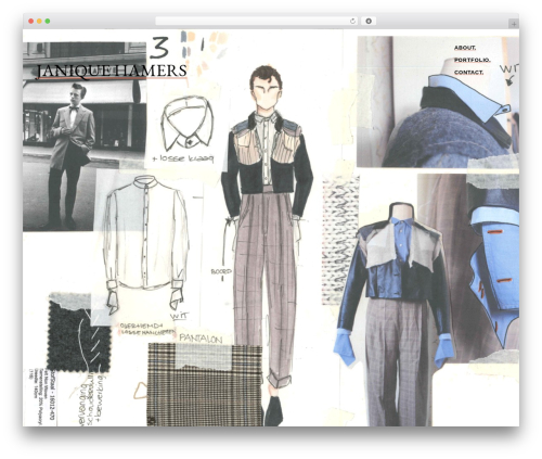 Coutoire WordPress theme - janiquehamers.com