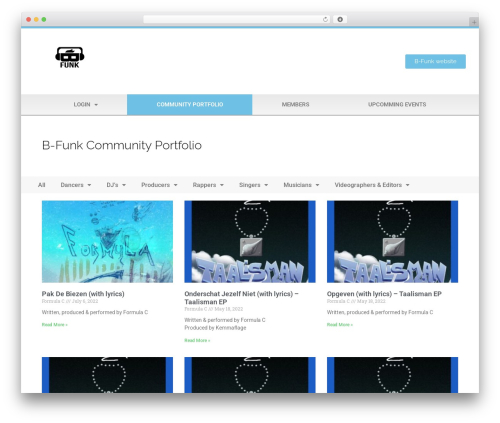 Youzer WordPress plugin - b-funk-community.eu