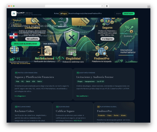 WordPress theme Construction Light - allmcp.com