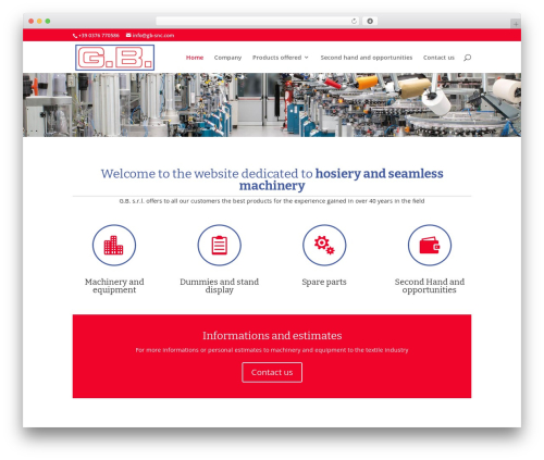 WordPress theme Divi - gb-snc.com