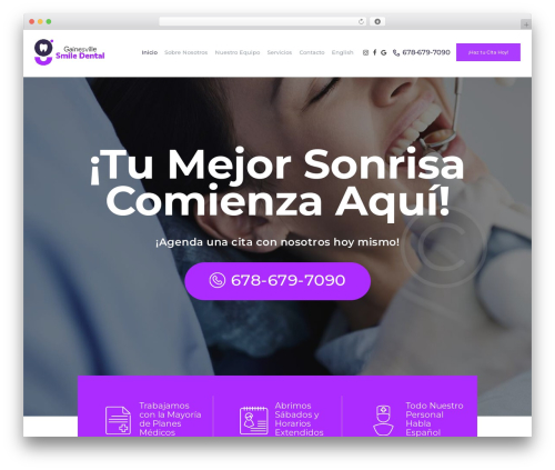 WordPress theme ProDent - gainesvillesmiledental.com