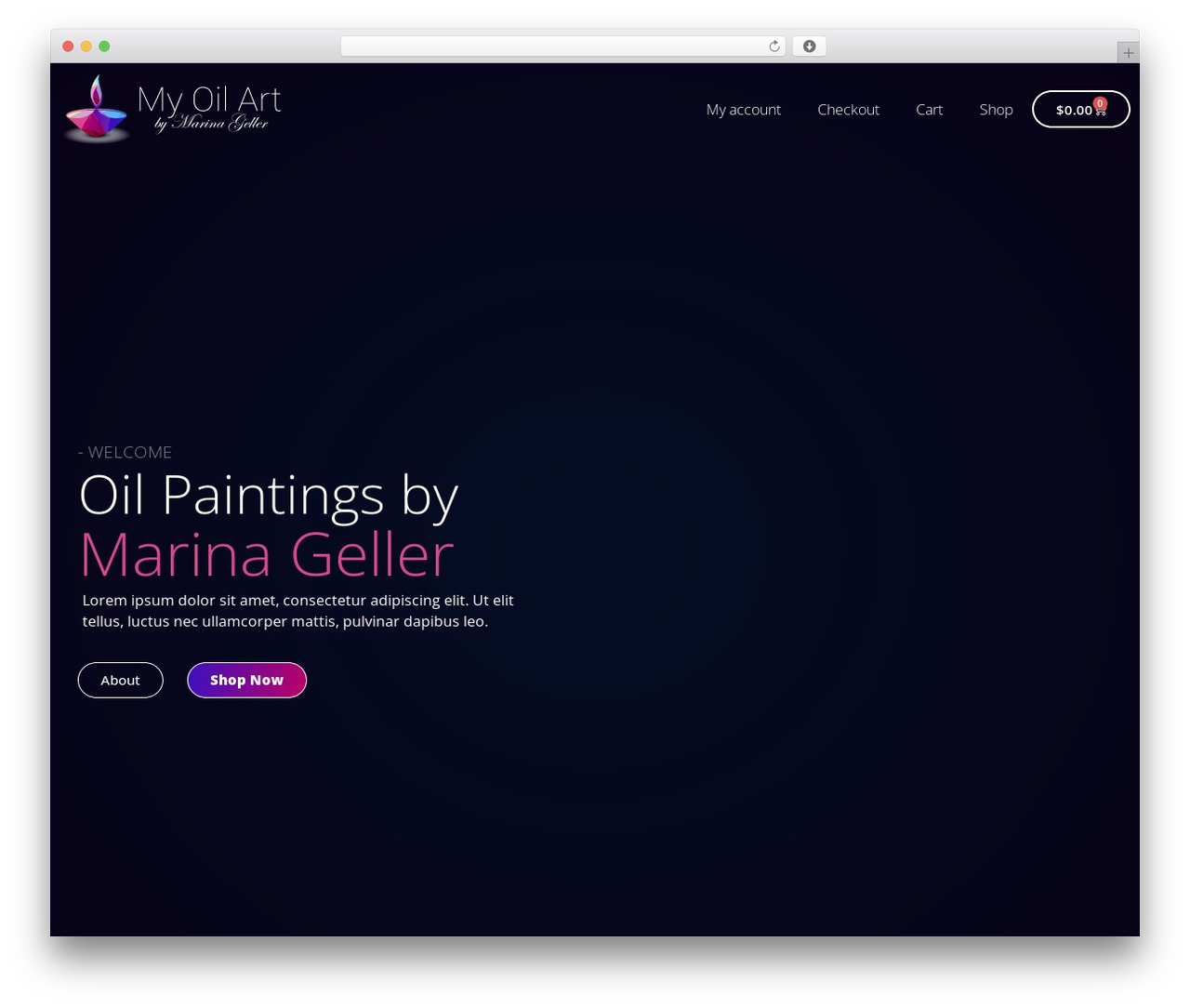 WordPress website theme Hello Elementor - myoilart.com WordPress website theme Hello Elementor - myoilart.com