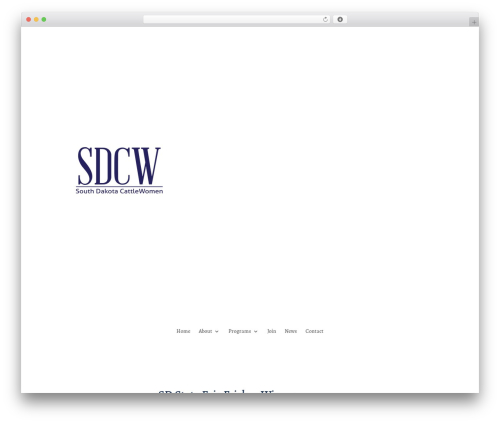 Divi theme WordPress - sdcattlewomen.org