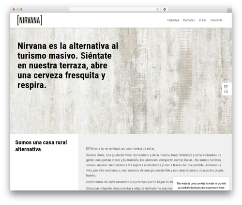 Nirvana Theme WP theme - casaruralnirvana.com