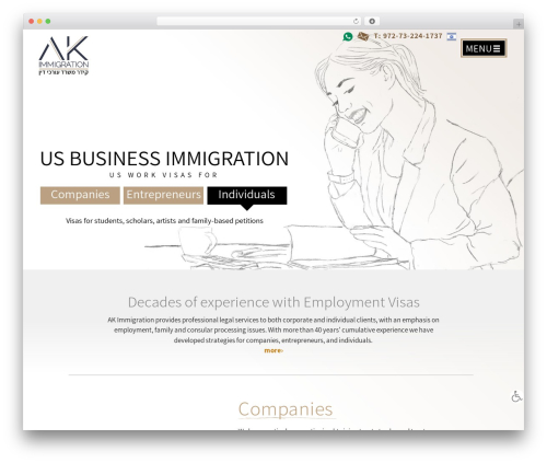 Poza best WordPress theme - ak-immigration.co.il