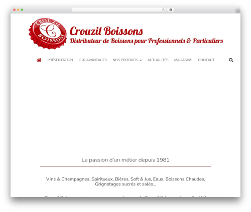 WordPress theme 6temflex - crouzilboissons.com