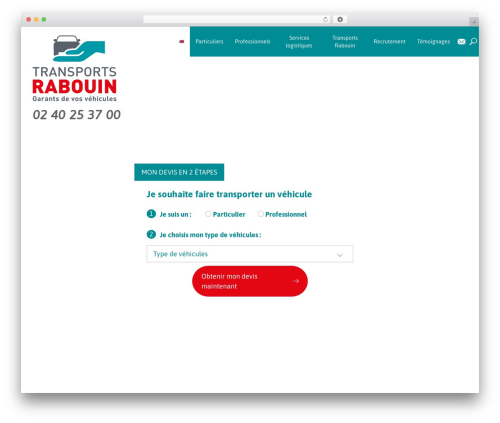 WordPress theme Bootstrap Basic - transport-rabouin.com