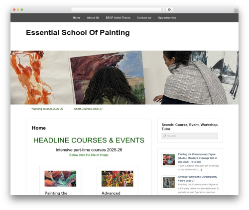 WordPress theme Catch Evolution Pro - theessentialschoolofpainting.com