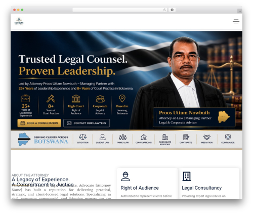 WordPress theme Ukilo - www.nowbuthlaw.com/demo