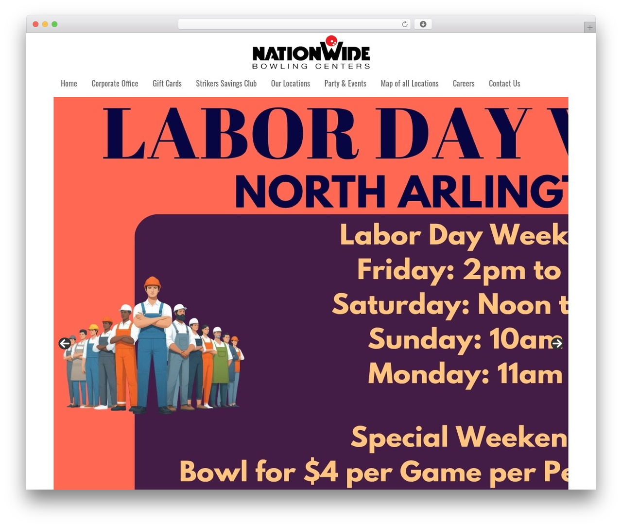 Adaptable theme WordPress - nationwidebowling.com