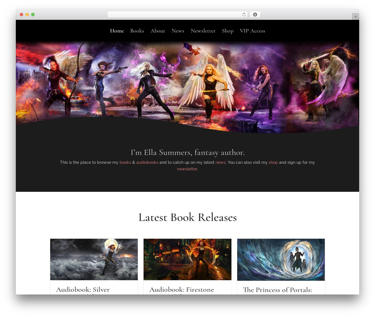 Divi theme WordPress - ellasummers.com