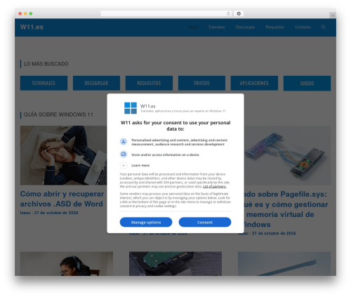GeneratePress WordPress theme - w11.es