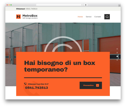 MaxCube premium WordPress theme - metroboxrimini.it