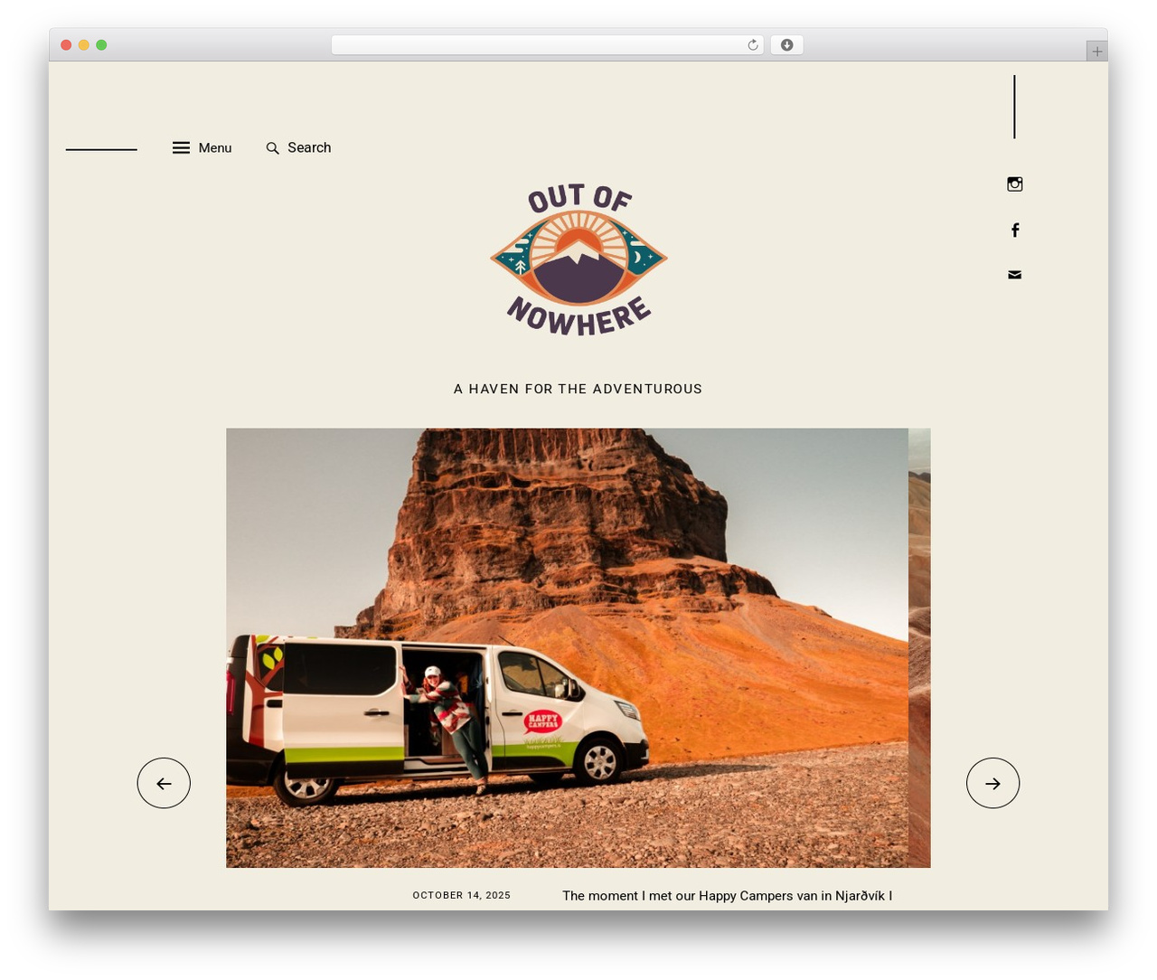 Spatial theme WordPress - outofnowheretravel.com Spatial theme WordPress - outofnowheretravel.com