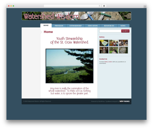 Theme WordPress Typebased - watershedwisdom.com